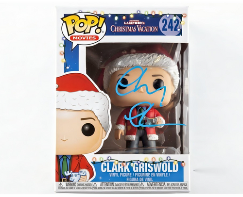 Chevy Chase Signed National Lampoons Christmas Vacation Funko Pop 242 JSA COA