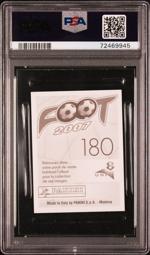 Karim Benzema Panini Foot Stickers Rookie Card 180 PSA 9 Madrid Star