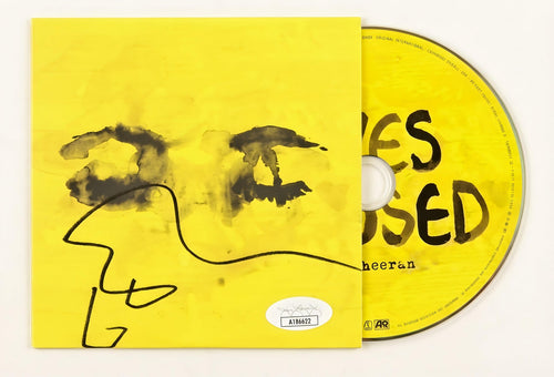 Ed Sheeran Signed Eyes Closed CD Album Cover with Disc JSA Authentication