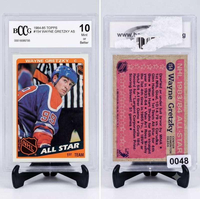 Wayne Gretzky 1984 Topps Chewing Gum All Star 154 Mint 10 Great One Begins