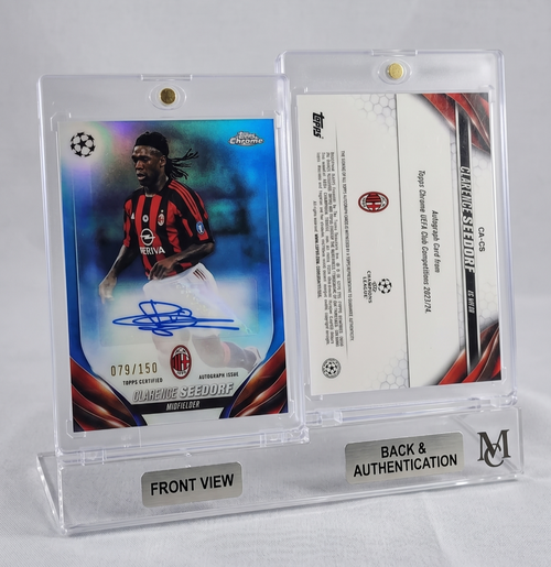 Clarence Seedorf 2024 Topps Chrome Auto 150 Midfield Maestro Rookie Card