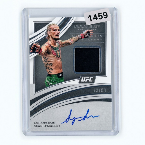 2022 Panini Immaculate Sean O'Malley MA-SOM Memorabilia Jersey Auto 73/99 UFC