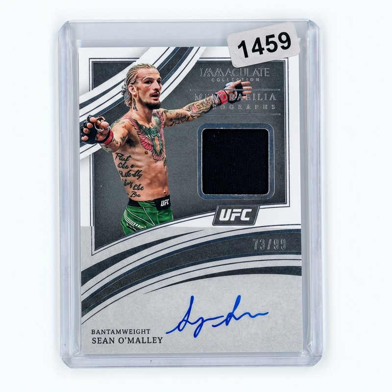 2022 Panini Immaculate Sean O'Malley MA-SOM Memorabilia Jersey Auto 73/99 UFC