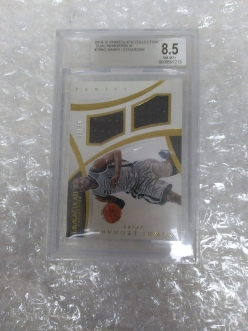 2014-15 Panini Immaculate Kawhi Leonard Dual Patch #DP-KL PSA 8.5 /99