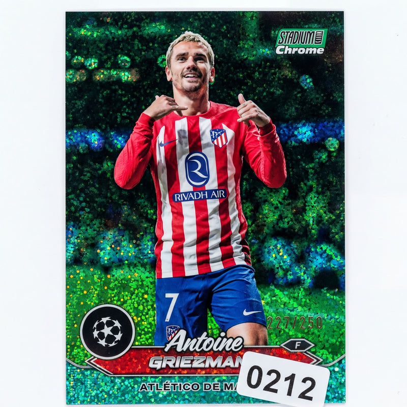 2023-24 Topps Stadium Club Chrome Griezmann AQUA WAVE REFRACTOR /250 #54