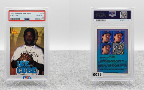1991 Premier Rap Pack Ice Cube #48 PSA 10 GEM MINT Hip-Hop Rookie Card Era