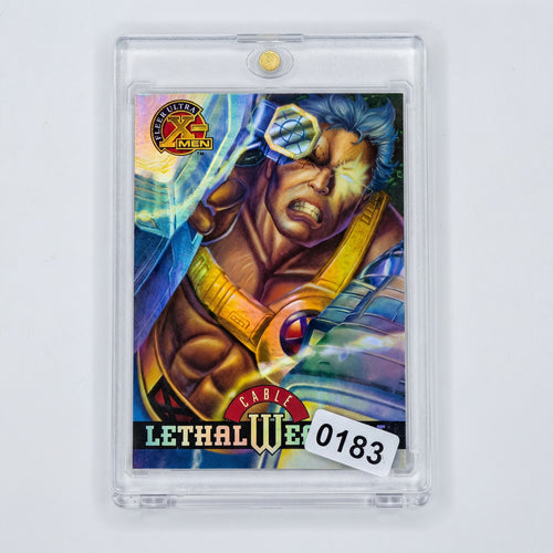 1995 Fleer Ultra X-Men Cable Lethal Weapons Holo Foil Insert Card #9 9 of 9