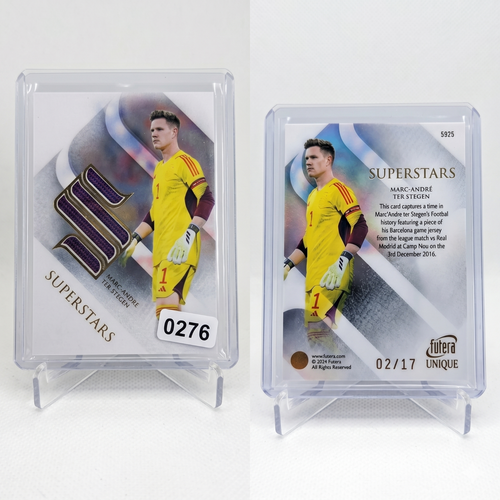 2024 Futera Unique Marc-Andre Ter Stegen SUPERSTARS Match Worn Patch #02/17