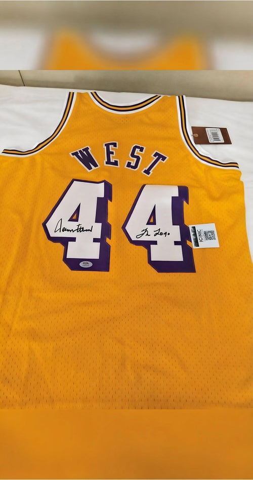 Jerry West Signed Jersey PSA DNA Los Angeles Lakers Basketball Icon