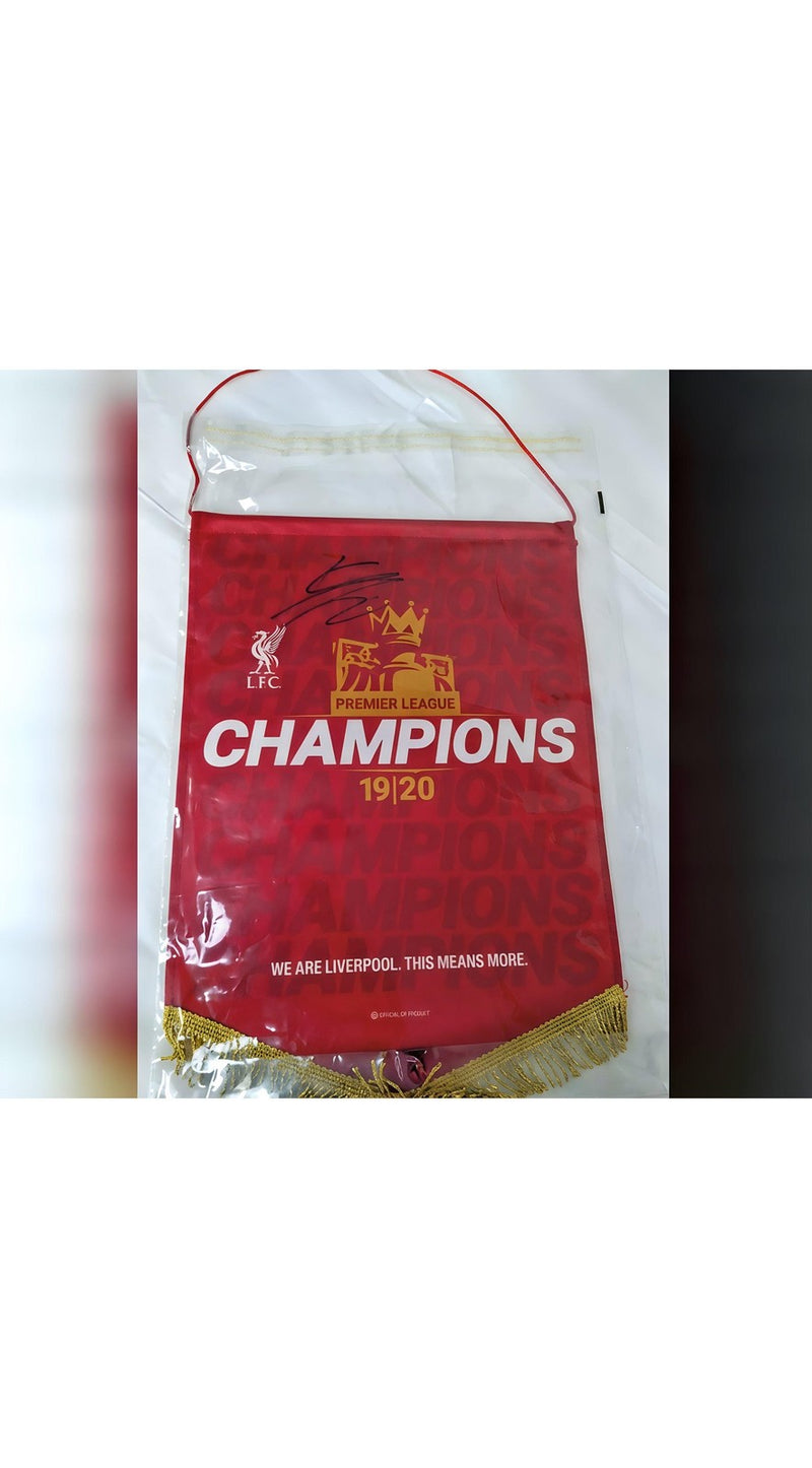 يورجن كلوب موقع أبطال 2019-20 راية تذكارات كرة القدم نادرة