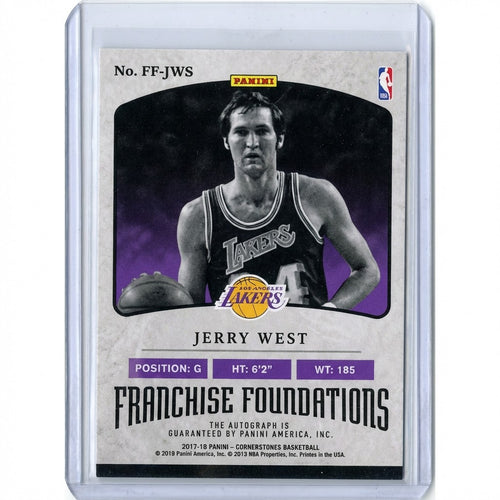 Jerry West Franchise Founders Autographed Card Limited Edition 9 of 10