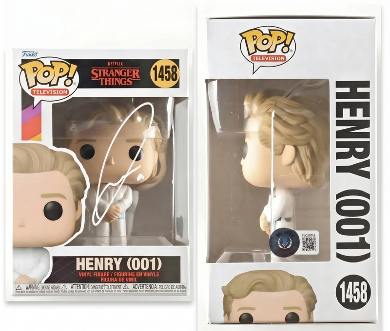 Jamie Campbell Bower Signed Henry 001 1458 Pop Stranger Things Beckett