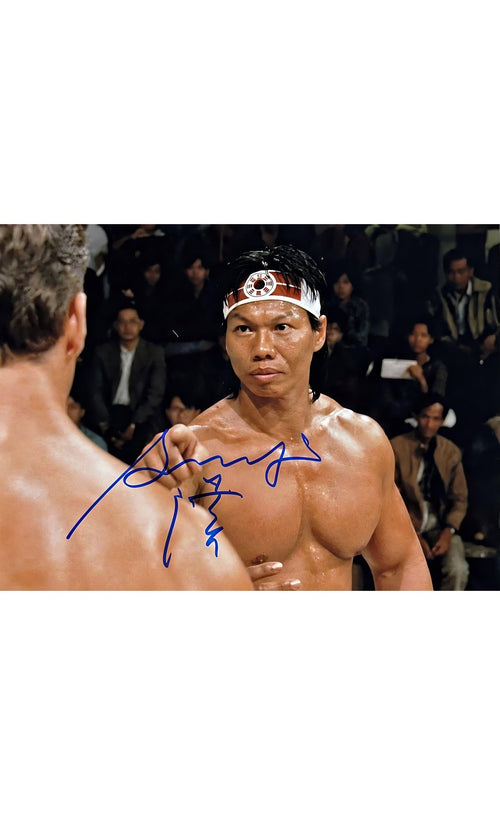 Bolo Yeung Autographed Bloodsport 11x14 Photo with ACOA Authentication