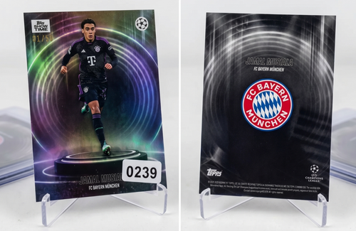 2024-25 Topps Showtime Jamal Musiala GREEN Parallel /99 Bayern Munich