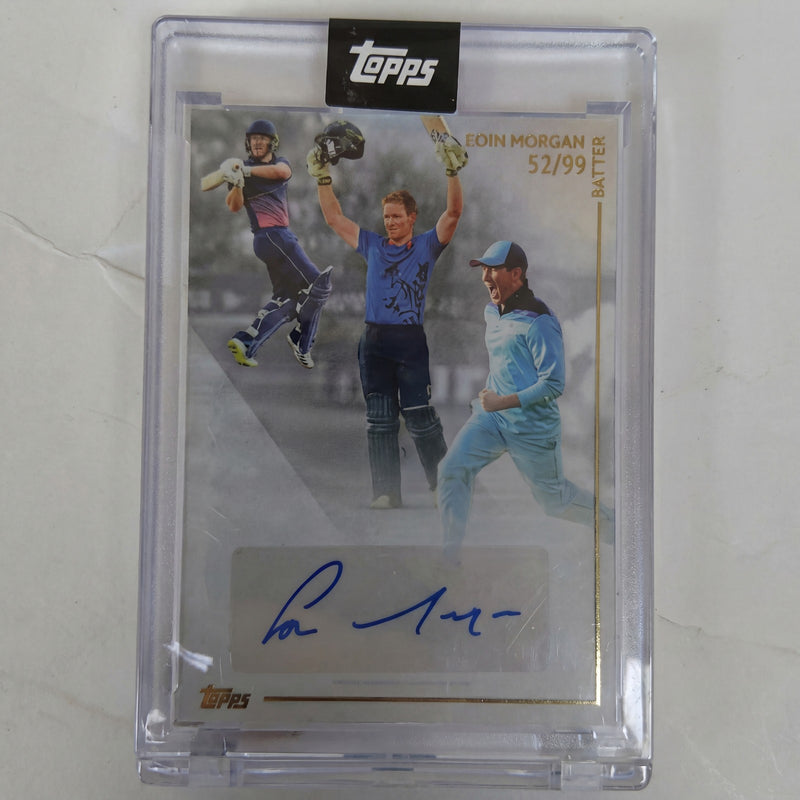 Topps Cricket Eoin Morgan Autographed Memorabilia World Cup Winner /99