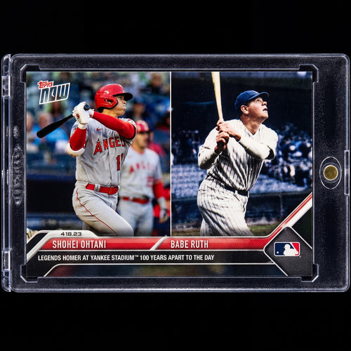 2023 Topps Now Shohei Ohtani Babe Ruth #143 Legends Homer Yankee Stadium Rare