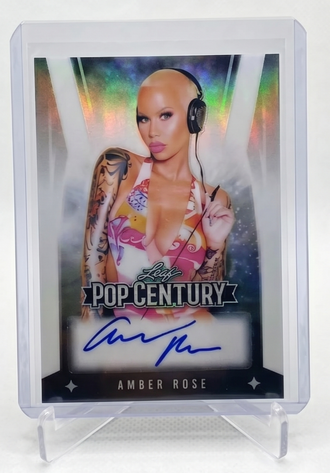 Amber Rose  2025 Leaf Metal Pop Century Auto Autograph 1/1