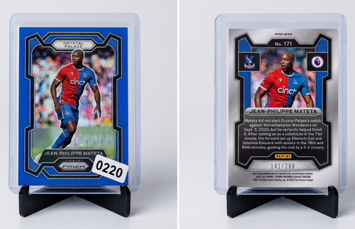 2023-24 Panini Prizm Jean-Philippe Mateta BLUE PRIZM /299 #171 Crystal Palace