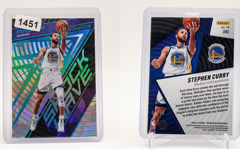 2022 PANINI REVOLUTION SHOCK WAVE CUBIC 19 STEPHEN CURRY /50