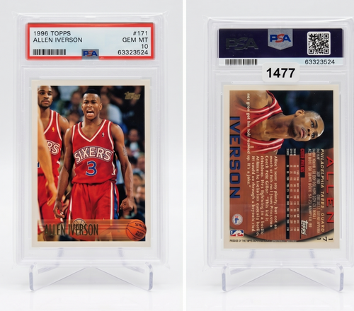 1996 Topps Allen Iverson Rookie Card Iconic Collectible for Basketball Fans