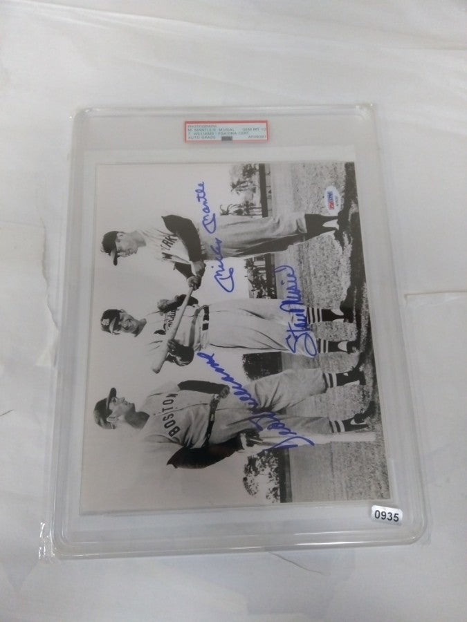 Mickey Mantle Ted Williams Musial Baseball Legends Poster - With Frame