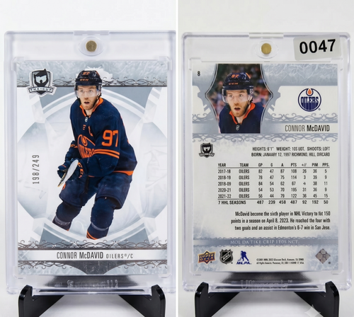 2022-23 Upper Deck The Cup Connor McDavid Base SP Serial /249 Edmonton Oilers #8