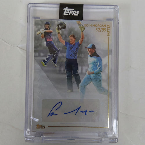 Topps Cricket Eoin Morgan Autographed Memorabilia World Cup Winner /99