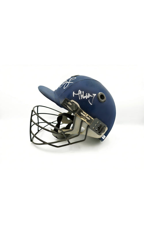 Signed Australian Cricket Players Helmet with Photo Proof of Icons