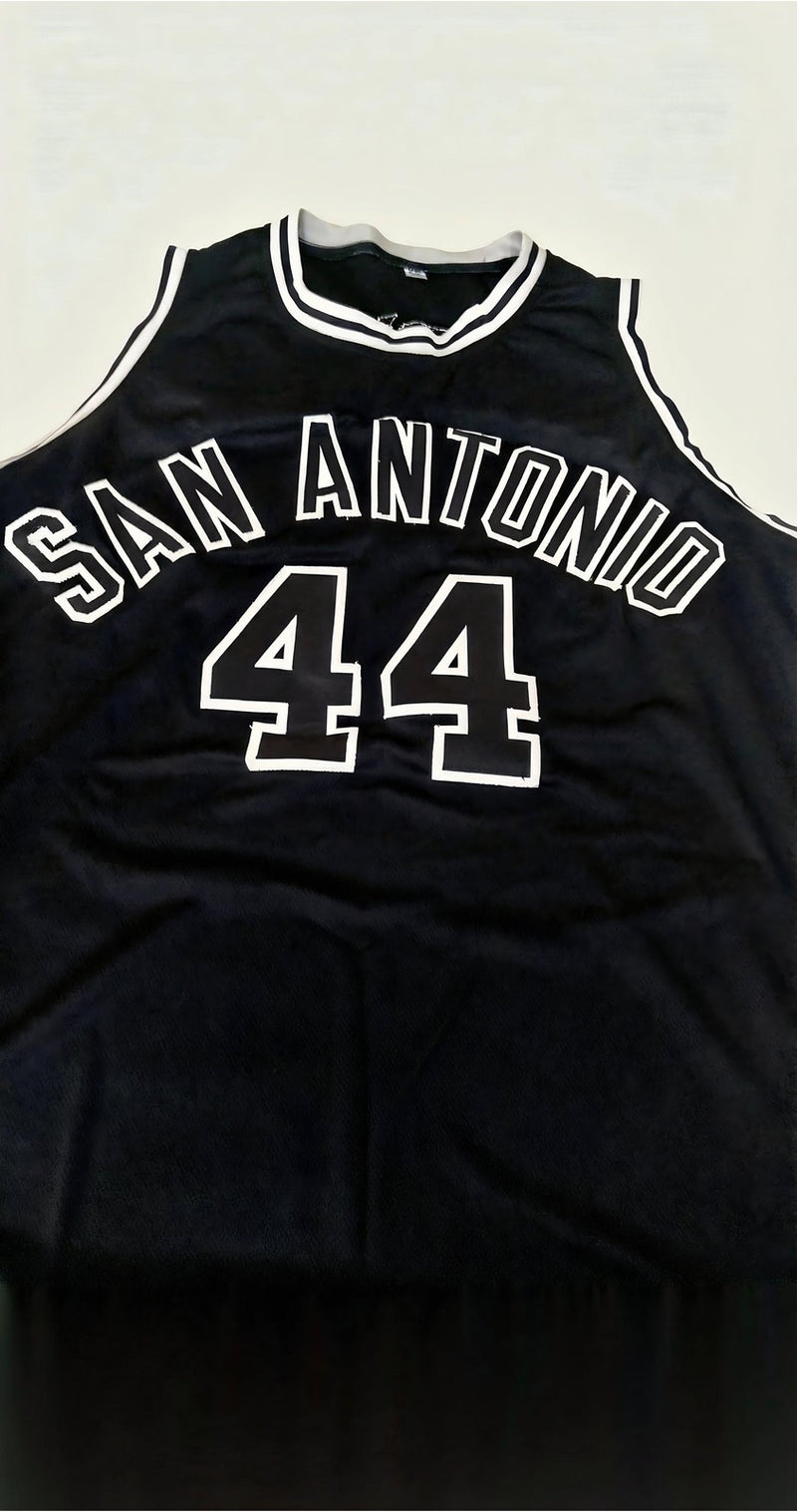 George Gervin Signed Jersey JSA Iceman Icon Basketball Memorabilia