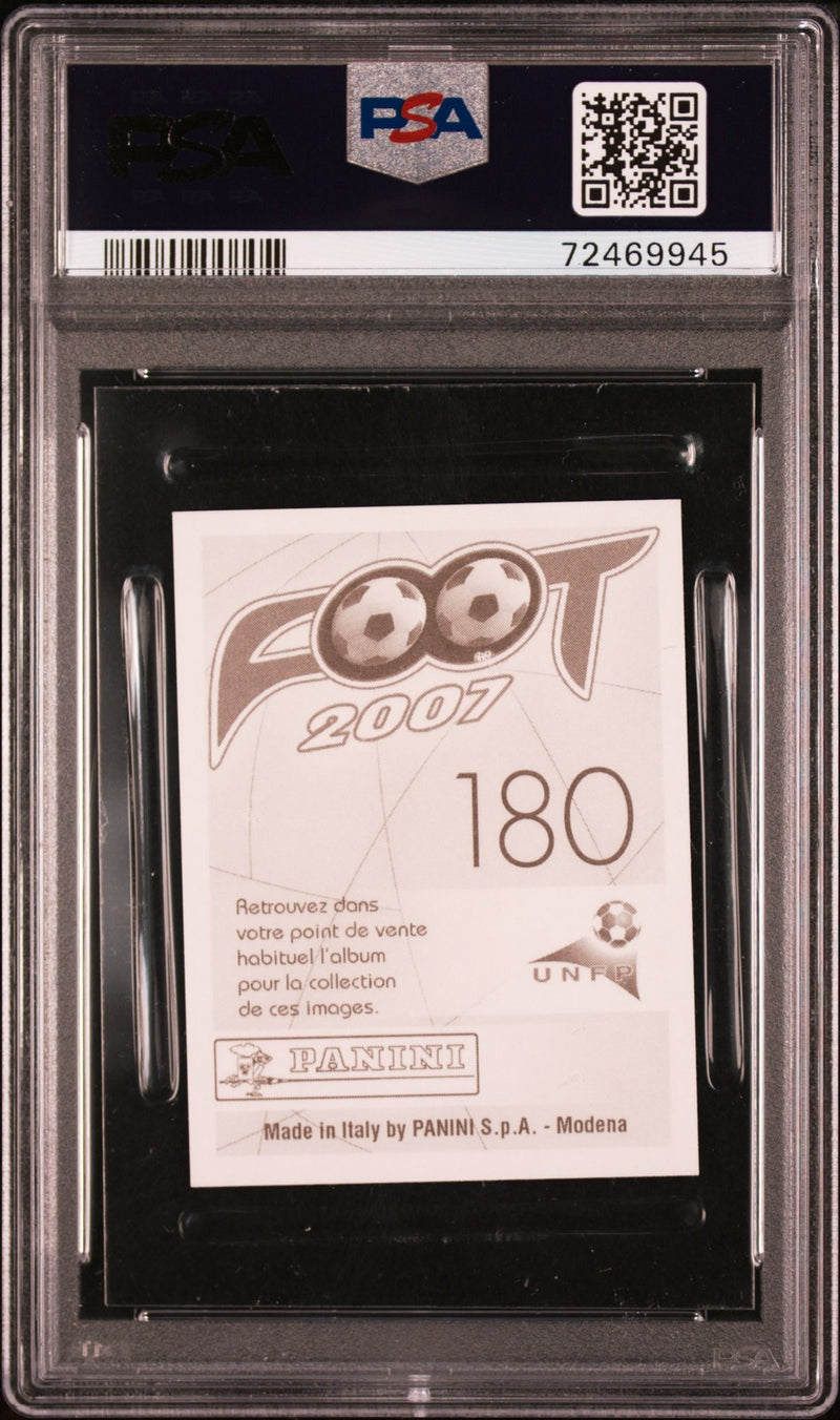 Karim Benzema Panini Foot Stickers Rookie Card 180 PSA 9 Madrid Star