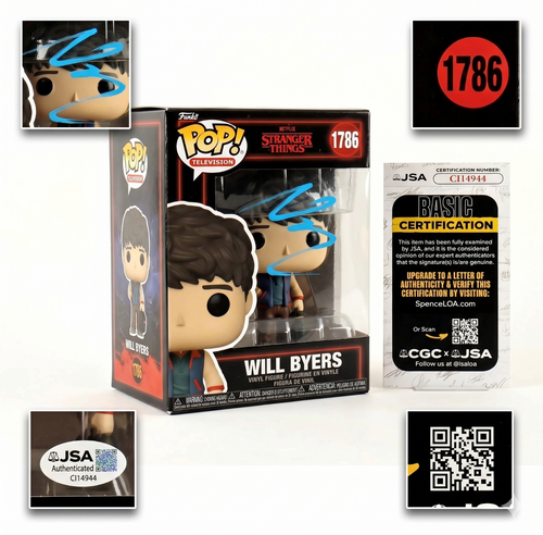 Noah Schnapp Signed Will Byers 1786 Pop Stranger Things Netflix Autograph JSA