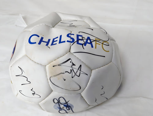 Chelsea 2008-09 FA Cup Winners Signed Soccer Ball with Official Club COA