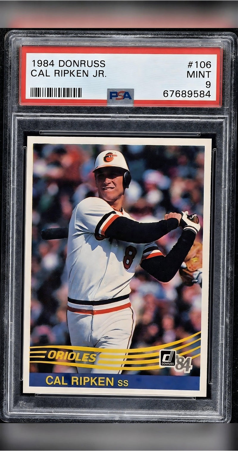 Cal Ripken Jr Donruss Card Iron Man Baseball PSA 9 Mint Trading Card