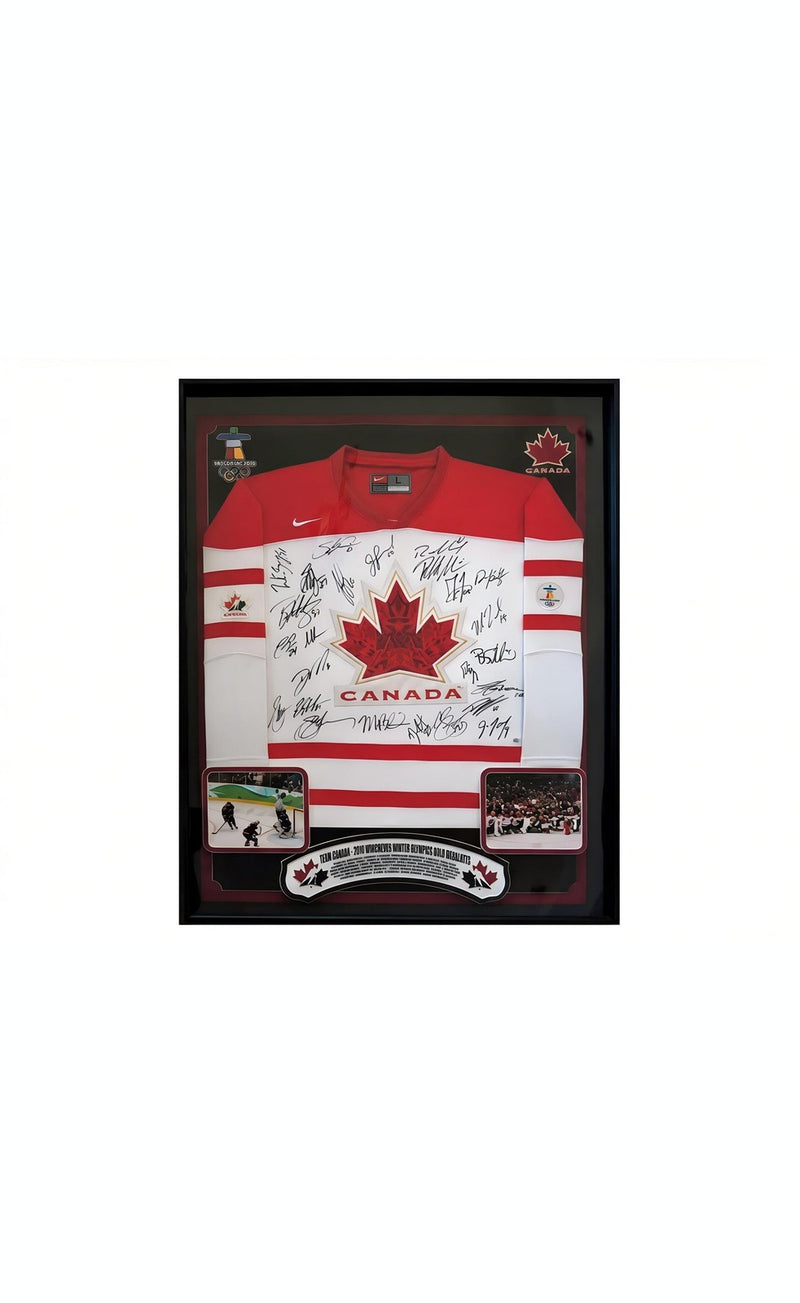 Rare 2010 Canada Olympic Gold Medalist Team Jersey with 25 Player Signatures
