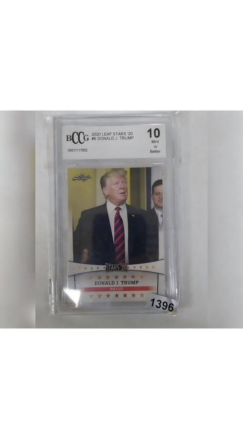 2020 Leaf Stars '20 Donald Trump POTUS #6 BCCG 10 Mint or Better President Card