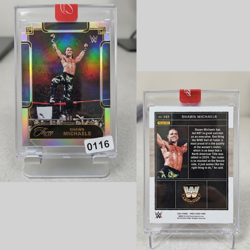 Shawn Michaels 2024 Panini Three /40 143  Ring Showstopper