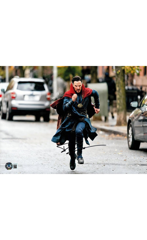 Benedict Cumberbatch Autographed Doctor Strange 8x10 Photo Beckett Coa
