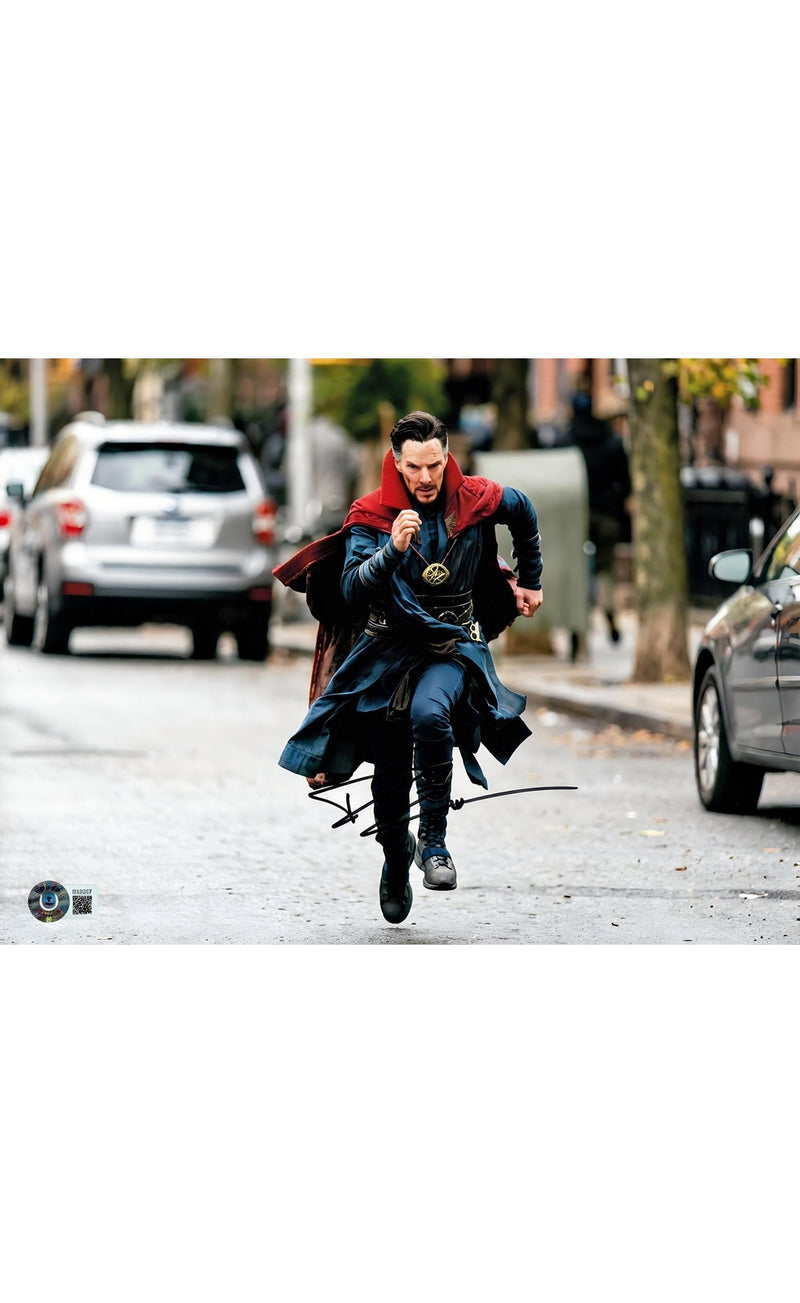 Benedict Cumberbatch Autographed Doctor Strange 8x10 Photo Beckett Coa