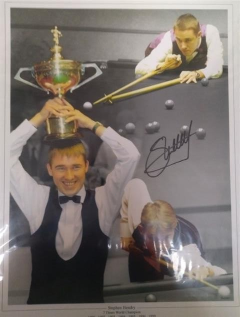 Stephen Hendry Signed 16x12 Photo of Snooker Legend Seven Time Champion