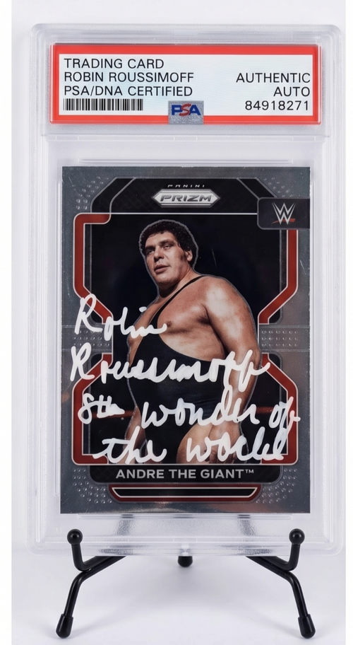 Robin Roussimoff 2022 Panini Prizm On Card Autograph Andre The Giant