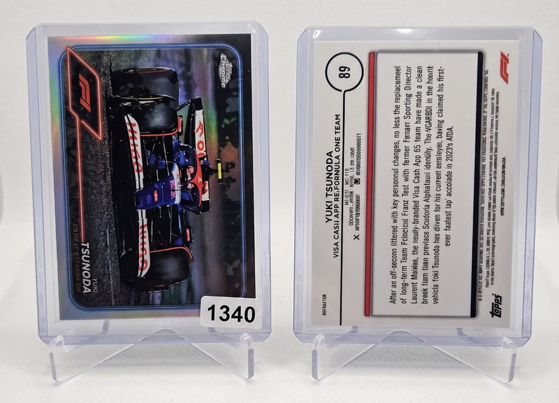 2024 Topps Chrome F1 Yuki Tsunoda Refractor Parallel Insert Card #89 VCARB