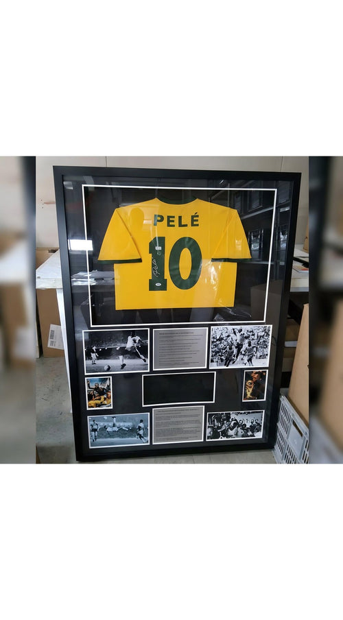 أسطورة البرازيل بيليه تي شيرت PSA Boot Madness Jerseys Elite - مع إطار