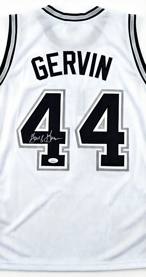 George Gervin Signed Jersey JSA Iceman Icon Basketball Collectible