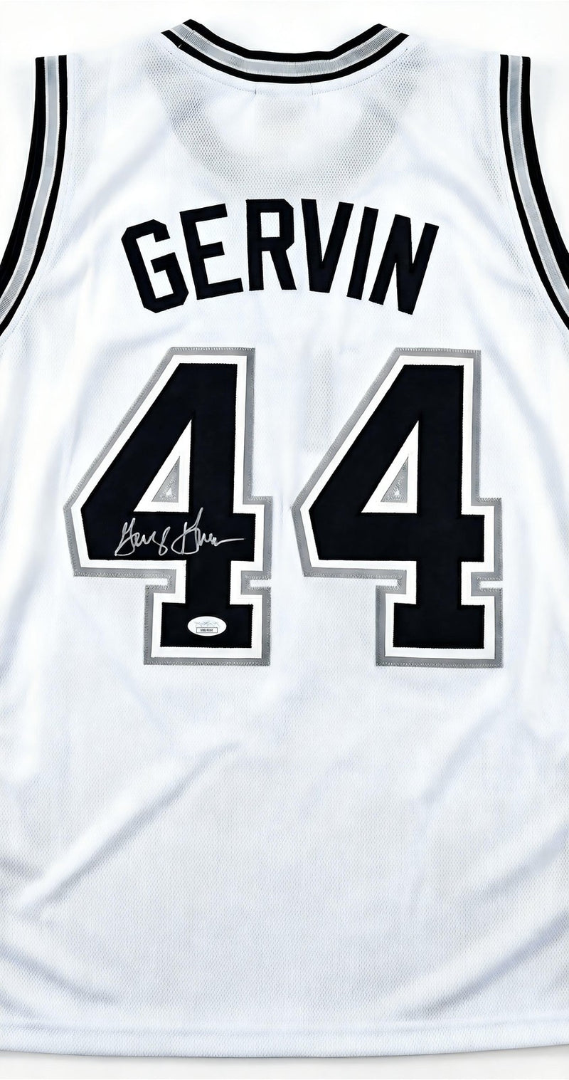 George Gervin Signed Jersey JSA Iceman Icon Basketball Collectible