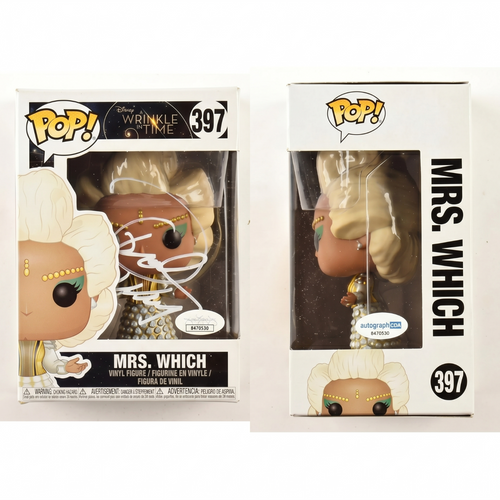 Oprah Winfrey Signed Mrs Which 397 Funko Pop A Wrinkle In Time ACOA COA