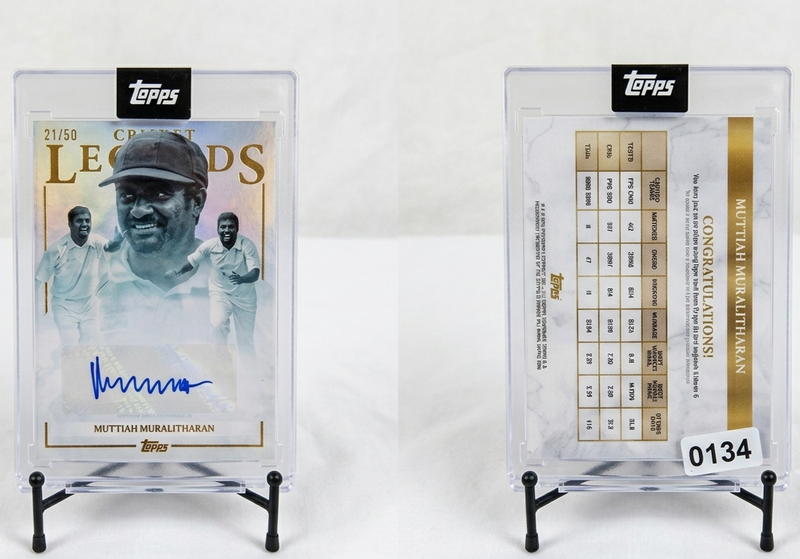 Topps Cricket Legends Vol 2 Muttiah Muralitharan Autograph Limited Edition