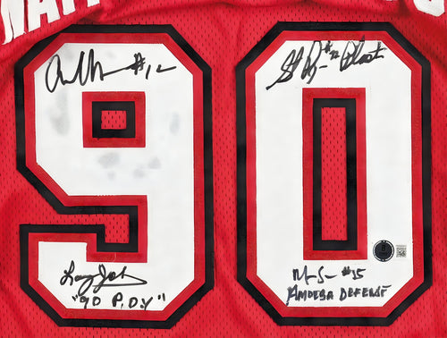 UNLV Runnin Rebels Championship Jersey Signed by 4 Including Larry Johnson
